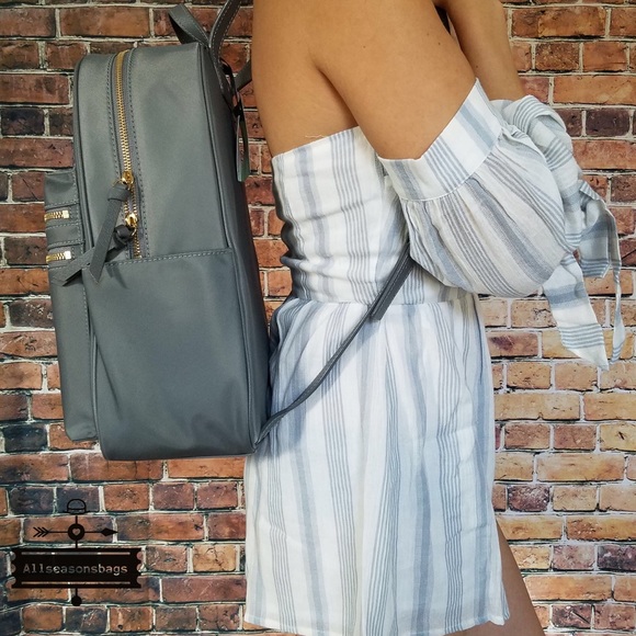 🔽 Kate spade LARGE Bradley Wilson backpack grey - Picture 3 of 8